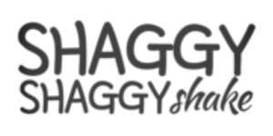 Shaggy Shaggy Shake logo in bold, playful font